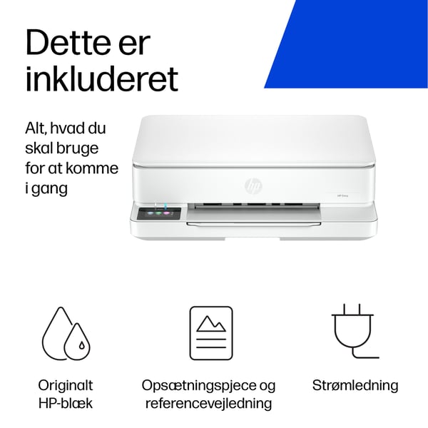 HP ENVY 6110e Trådløst All-in-One Farve Printer, Instant Ink; Fotoudskrivning