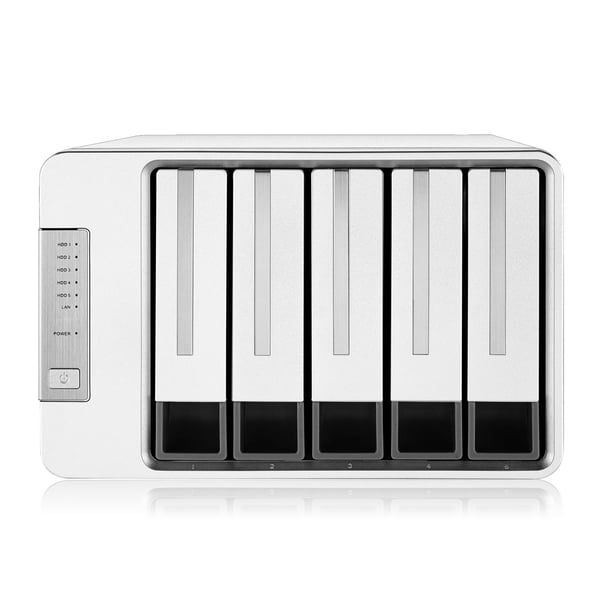 TerraMaster F5-422 NAS & lagringsserver Desktop Intel® Celeron® J3455 4 GB DDR3 0 TB Grå