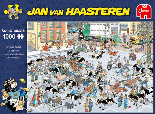 Jan van Haasteren The Cattle Market 1000 pcs Kuviopalapeli 1000 kpl Sarjakuvat