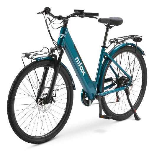Nilox NXEBJ7GR elektrisk cykel Grøn Aluminium 71,1 cm (28") 27,5 kg Lithium