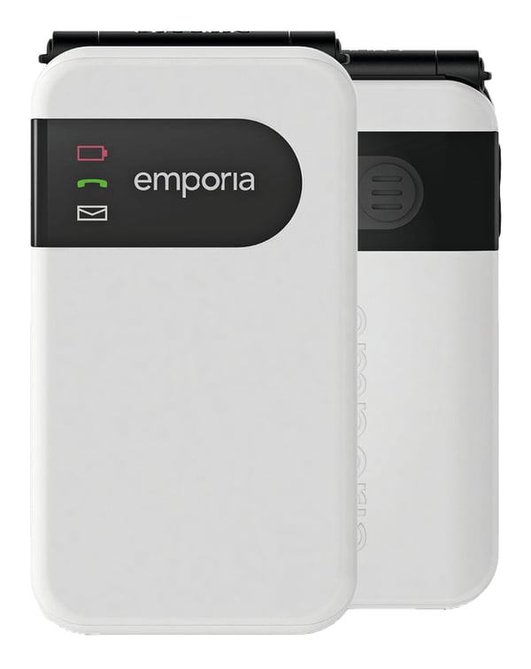 Emporia SIMPLICITYglam 7,11 cm (2.8") 106 g Valkoinen Senioripuhelin