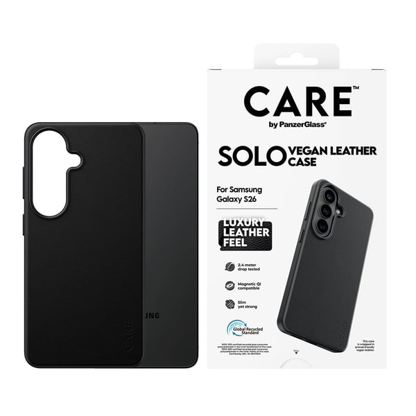 PanzerGlass CARE™ by ® Solo Case Sort m. Qi Samsung Galaxy S26