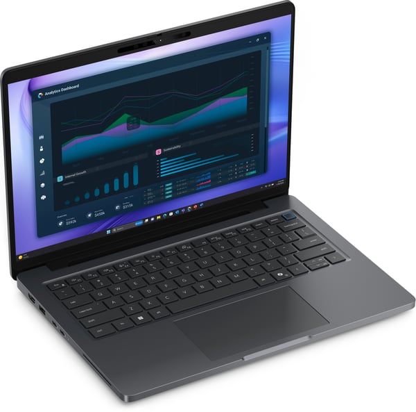 DELL Pro Precision 5 14 PW514261 Copilot+ PC Intel Core Ultra 7 366H Mobil arbetsstation 35,6 cm (14") WUXGA 32 GB LPDDR5x-SDRAM 1 TB SSD NVIDIA RTX PRO 500 Blackwell Wi-Fi 7 (802.11be) Windows 11 Pro Svart Spansk