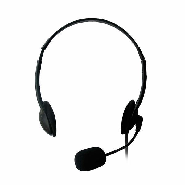 Ewent EW3563 hörlur och headset Kabel Huvudband Samtal/musik Svart