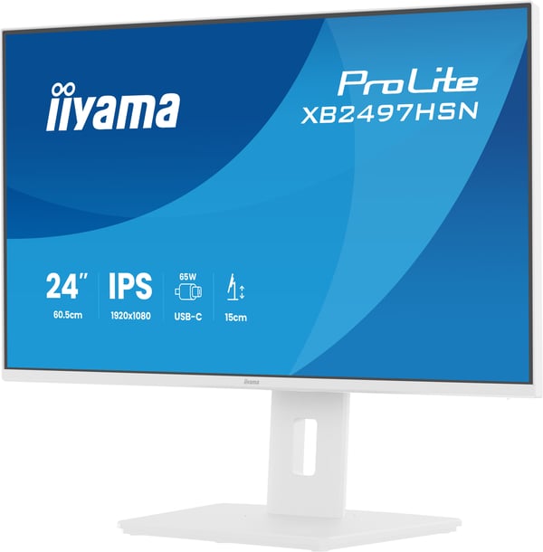 iiyama ProLite XB2497HSN-W1 platta pc-skärmar 60,5 cm (23.8") 1920 x 1080 pixlar Full HD LED Vit