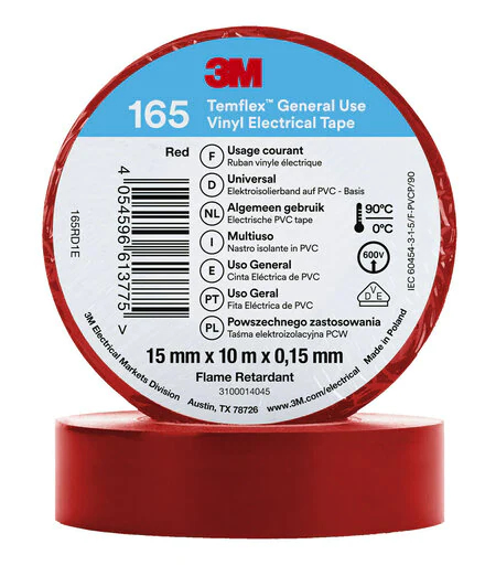 3M 165RD1E elektrisk tape 1 stk 3M 165RD1E elektrisk tape 1 stk