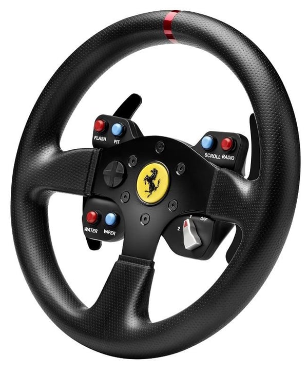 Thrustmaster Ferrari 458 Challenge Wheel Add-On Sort USB 2.0 Rat PC, Playstation 3
