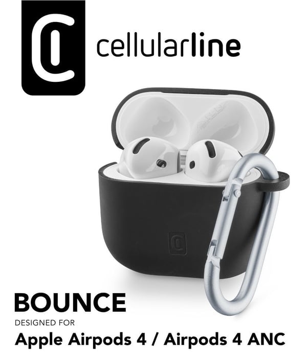 Cellularline 8018080489624 Fodral Svart Silikon