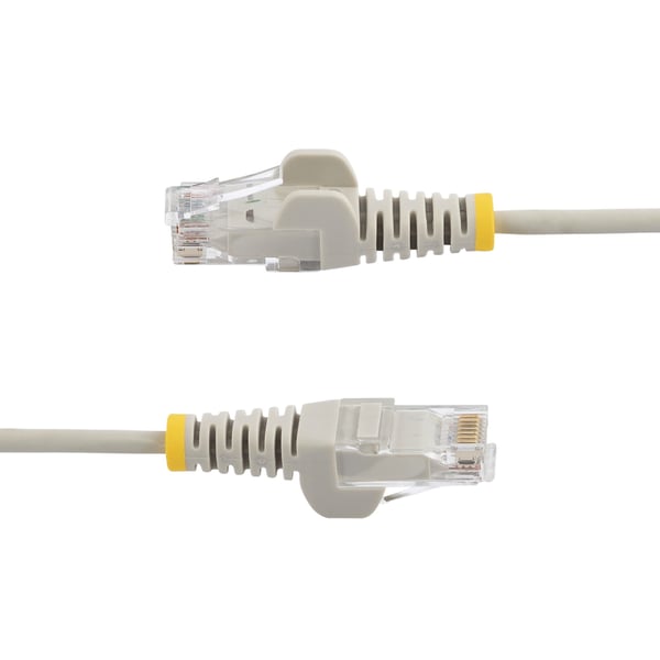 StarTech.com 3 m Cat6-kabel - Slankt Cat6-patchkabel - Gråt - Snagless RJ45-stik - Gigabit-