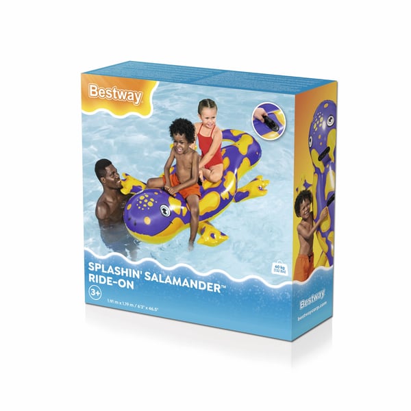 Bestway 41502 pool- och badmadrass Lila, Gul Monokromatiskt Polyvinylklorid (PVC) Sittbadleksak