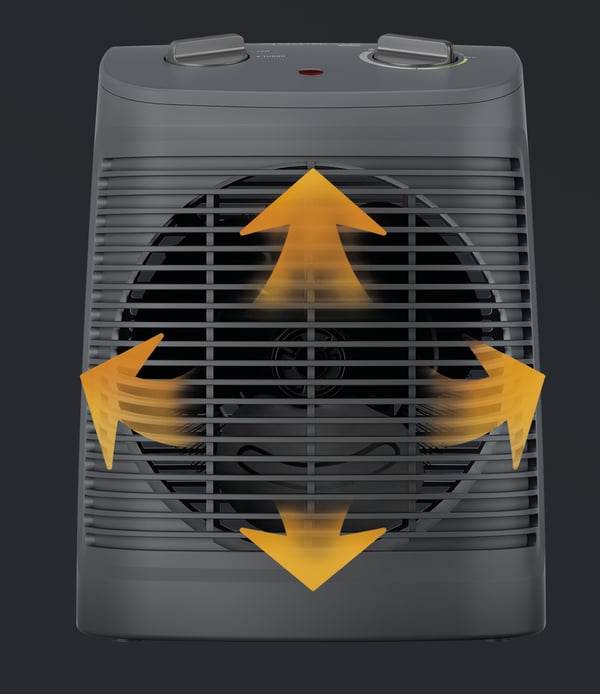 Rowenta Instant Comfort Compact SO2321 inomhus Grå 1800 W Elektrisk värmefläkt