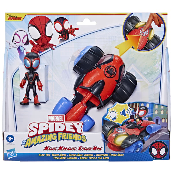 Marvel Spidey and His Amazing Friends Glow Tech Techno Racer
