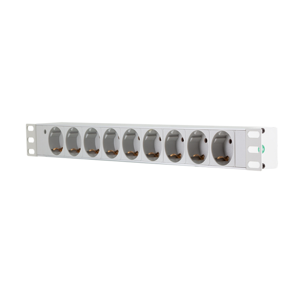 LogiLink PDU9C05 overspændingsbeskytter Lys grå 9 AC stikkontakt(er) 230 V 2 m