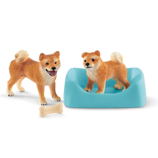 schleich Shiba Inu mother and puppy schleich Shiba Inu mother and puppy