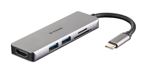 D-Link DUB-M530 dockningsstationer för bärbara datorer Kabel USB 3.2 Gen 1 (3.1 Gen 1) Type-C Aluminium