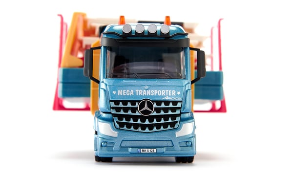 Siku Prefab house transporter Tung lastbilsmodell Förmonterad 1:50