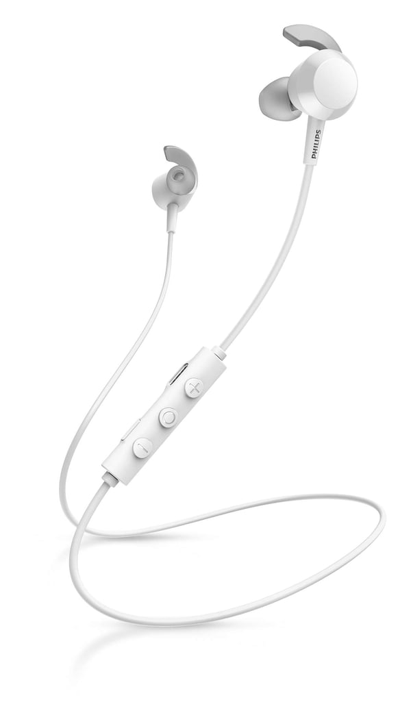 Philips TAE4205WT/00 hörlur och headset Trådlös I öra Samtal/musik Bluetooth Vit