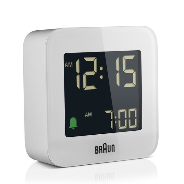 Braun BC08 Digital väckarklocka Vit