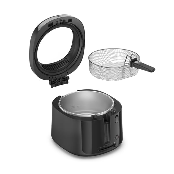 Tefal Vision FF2528E0 rasvakeitin Yksi 2,1 L Erillinen 1900 W Musta