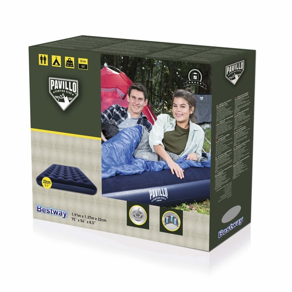 Bestway 67002 luftmadrass Dubbelmadrass Blå