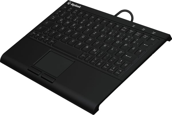 KeySonic KSK-3211ELU (DE) tastatur Hjem USB QWERTZ Tysk Sort