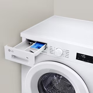 LG W4X1085NWH vaskemaskine - tørretumbler Fritstående Front-læsning Hvid