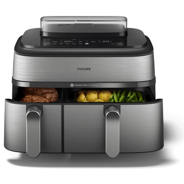 Philips 5000 series Airfryer Dual Basket höyryllä