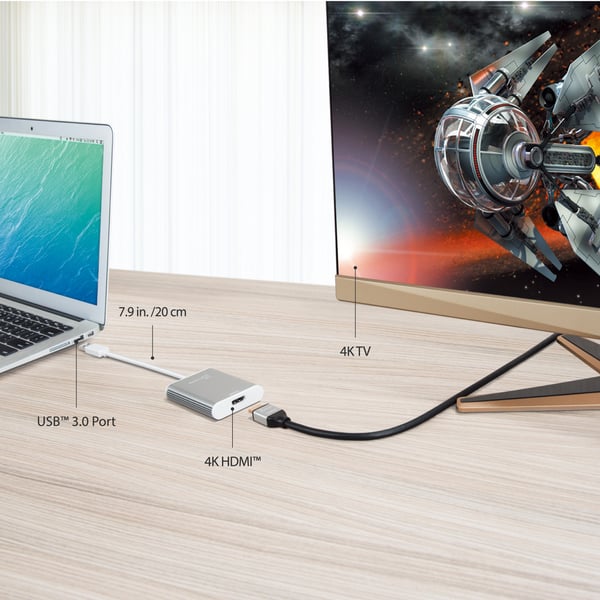 j5create JUA354-N USB™ 3.0 til 4K HDM™-skærmadapter