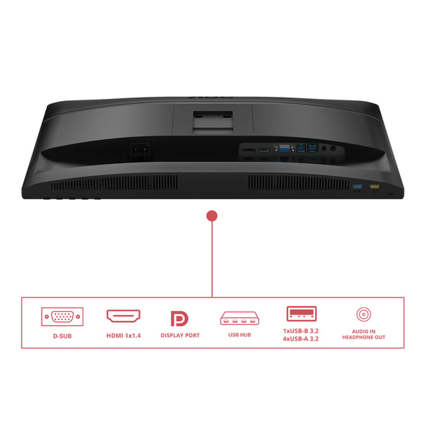 AOC 24E4U tietokoneen litteä näyttö 60,5 cm (23.8") 1920 x 1080 pikseliä Full HD LED Musta