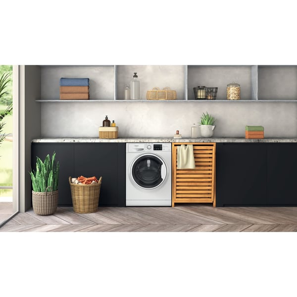 Hotpoint NDBR 984469 WA IT vaskemaskine - tørretumbler Fritstående Front-læsning Hvid