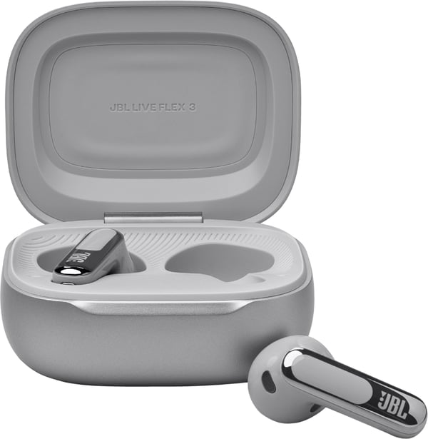 JBL Live Flex 3 Kuulokkeet Langaton In-ear Puhelut/Musiikki/Urheilu/Päivittäinen Bluetooth Hopea