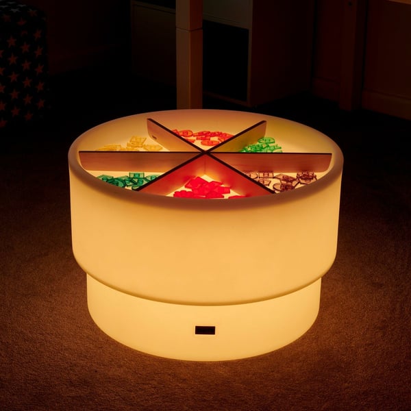 Tickit Sensory Mood Discovery Table natlys til baby Fritstående Hvid