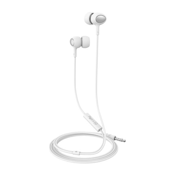 Celly UP500WH hörlur och headset Kabel I öra Samtal/musik Vit