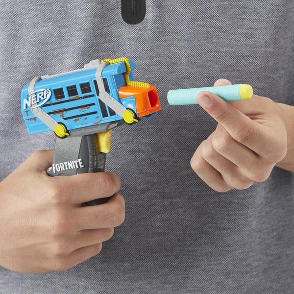 Hasbro Fortnite Micro Battle Bus Nerf MicroShots Dart-Firing