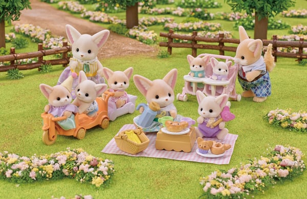Sylvanian Families Skovsturssæt - Fennec Ræv Søster & Baby