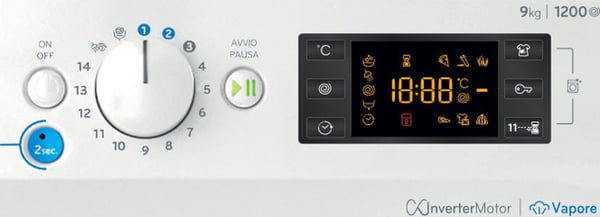 Indesit BWE 91296X WV IT vaskemaskine Front-læsning 9 kg 1200 rpm Hvid