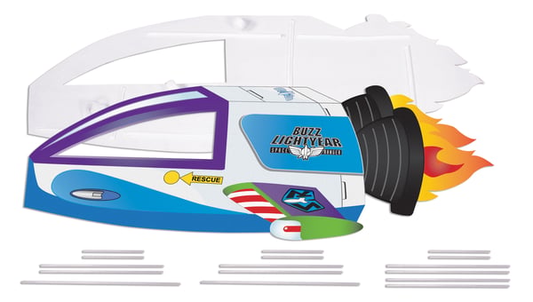 Disguise Toy Story Buzz Lightyear Spaceship Wheelchair Maskeraddräkt Barn Hankoppling Halloween 907 g