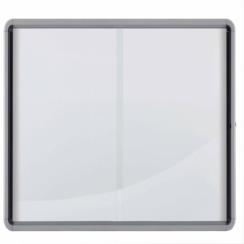 Nobo Premium Plus magnetisk låsbart opslagsskab med skydelåge 27xA4