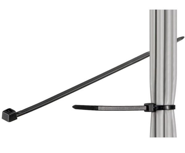 Microconnect CABLETIE3 nippuside Tikasmallinen johdinside Musta 100 kpl