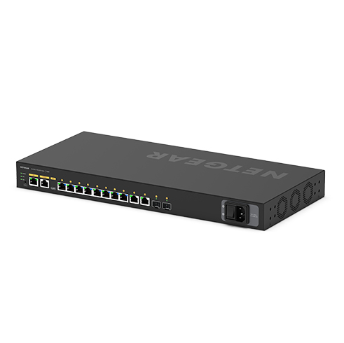 NETGEAR GSM4212PX Administreret L2/L3 Gigabit Ethernet (10/100/1000) Strøm over Ethernet (PoE) 1U Sort