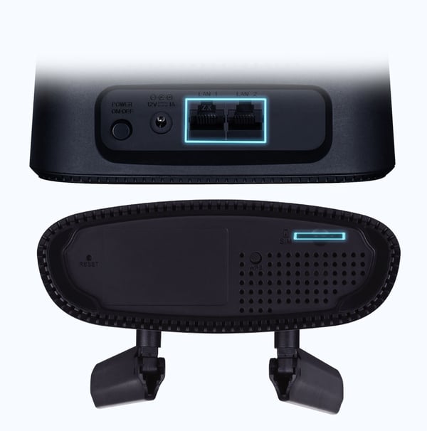 D-Link DWR-960 trådløs router Gigabit Ethernet Dual-band (2,4 GHz / 5 GHz) 4G Sort