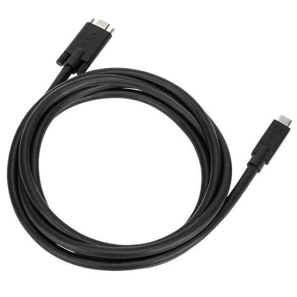 Targus USB-kabel - USB-C M till skruvbar - 1,8 m - svart - för P/N DOCK191USZ