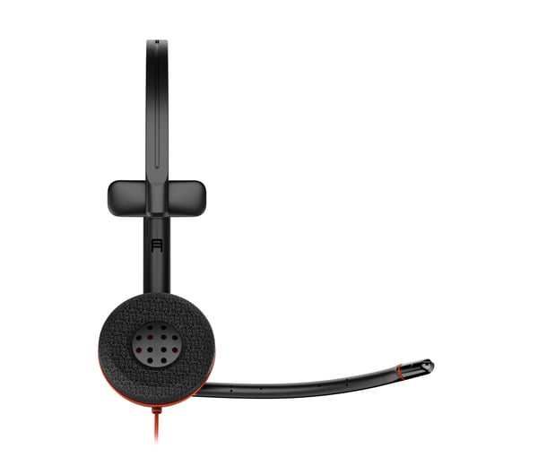 HP Poly Blackwire 3210 Monaural USB-C Headset +USB-C/A-adapter (volymköp)