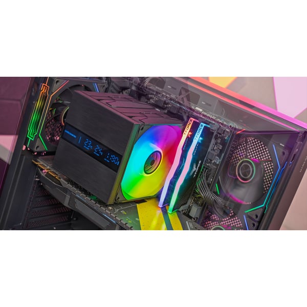 Mars Gaming MCPU-LCDPRO Processor Luftkylare 12 cm Svart 1 styck