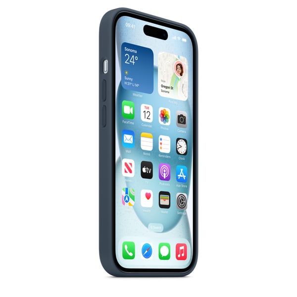 Apple MT0N3ZM/A mobiltelefonfodral 15,5 cm (6.1") Mobilskal Marinblå