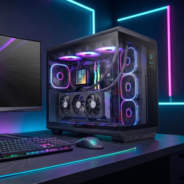 Mars Gaming MCREVMAX tietokonekotelo Midi Tower Musta