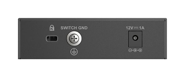 D-Link DMS-105 Ikke administreret L2 2.5G Ethernet (100/1000/2500) Sort