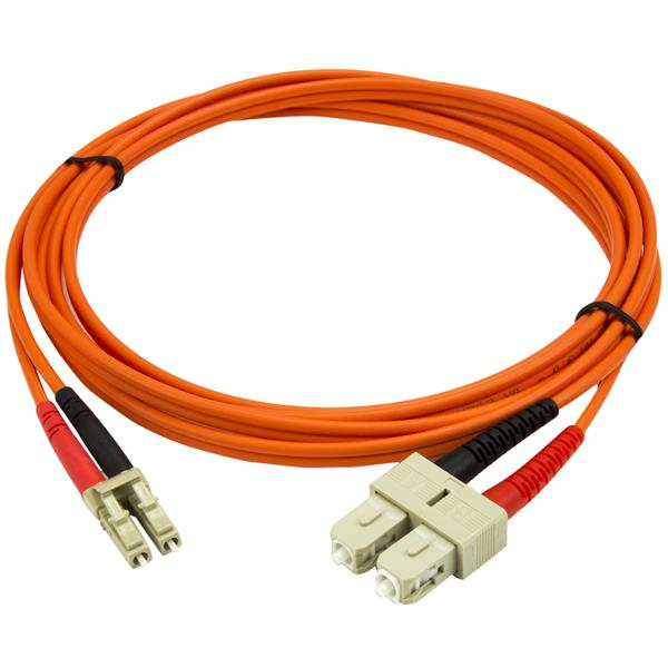 StarTech.com 2 m 50/125 multiläges Duplex-fiberpatchkabel LC - SC