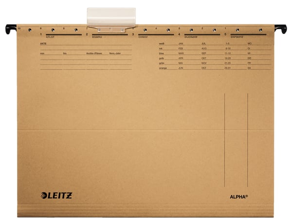 Leitz ALPHA hængemappe Pap A4 Brun Leitz ALPHA hængemappe Pap A4 Brun