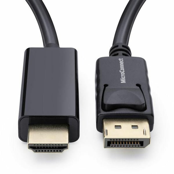 Microconnect MC-DP-HDMI-100 videokabel adapter 1 m DisplayPort Sort